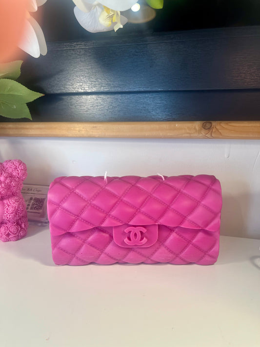 Grande bougie sac à main inspiration CH