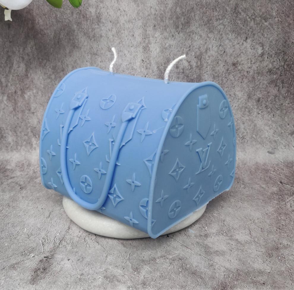 Grosse bougie sac à main inspiration LV
