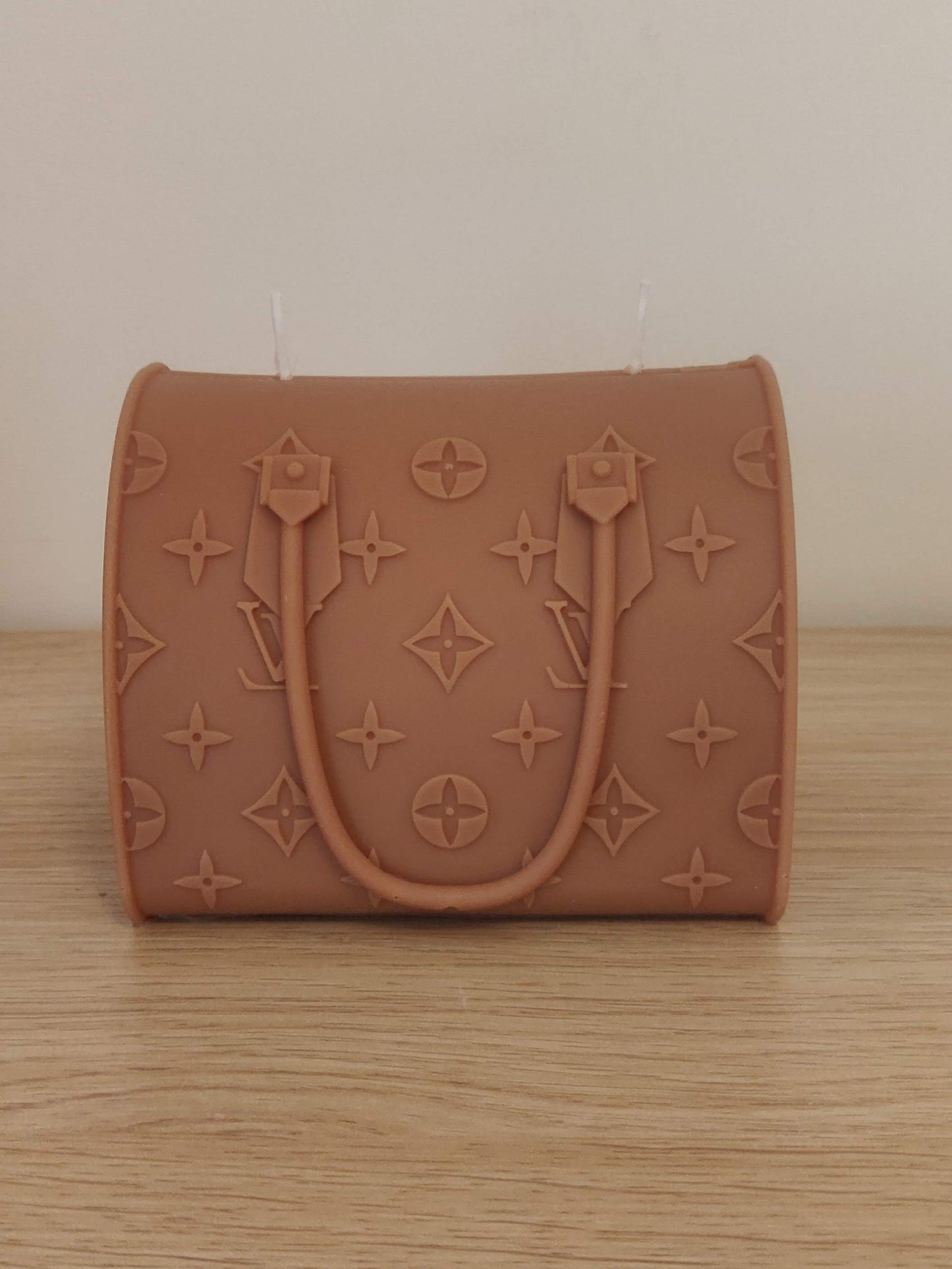 Grosse bougie sac à main inspiration LV