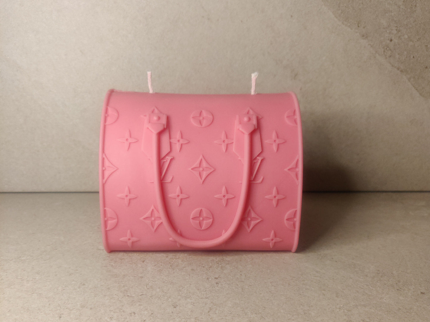 Grosse bougie sac à main inspiration LV