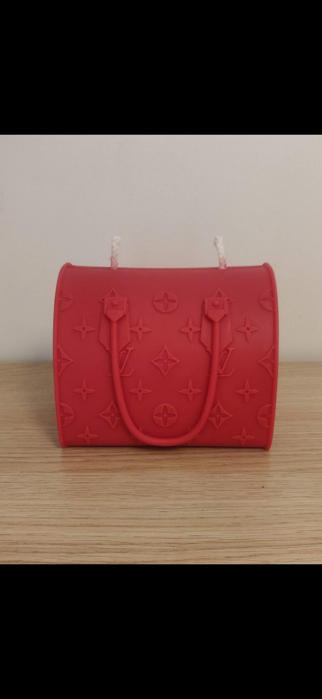 Grosse bougie sac à main inspiration LV