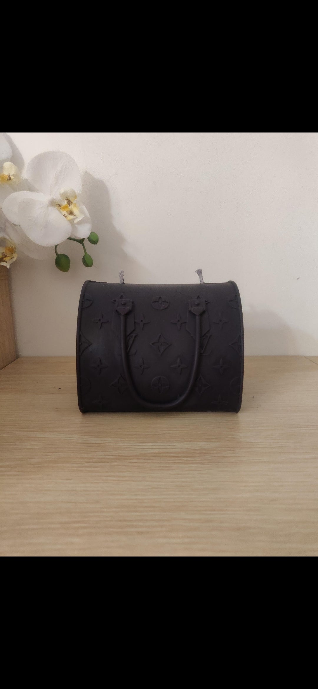 Grosse bougie sac à main inspiration LV