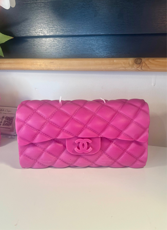 Grande bougie sac à main inspiration CH