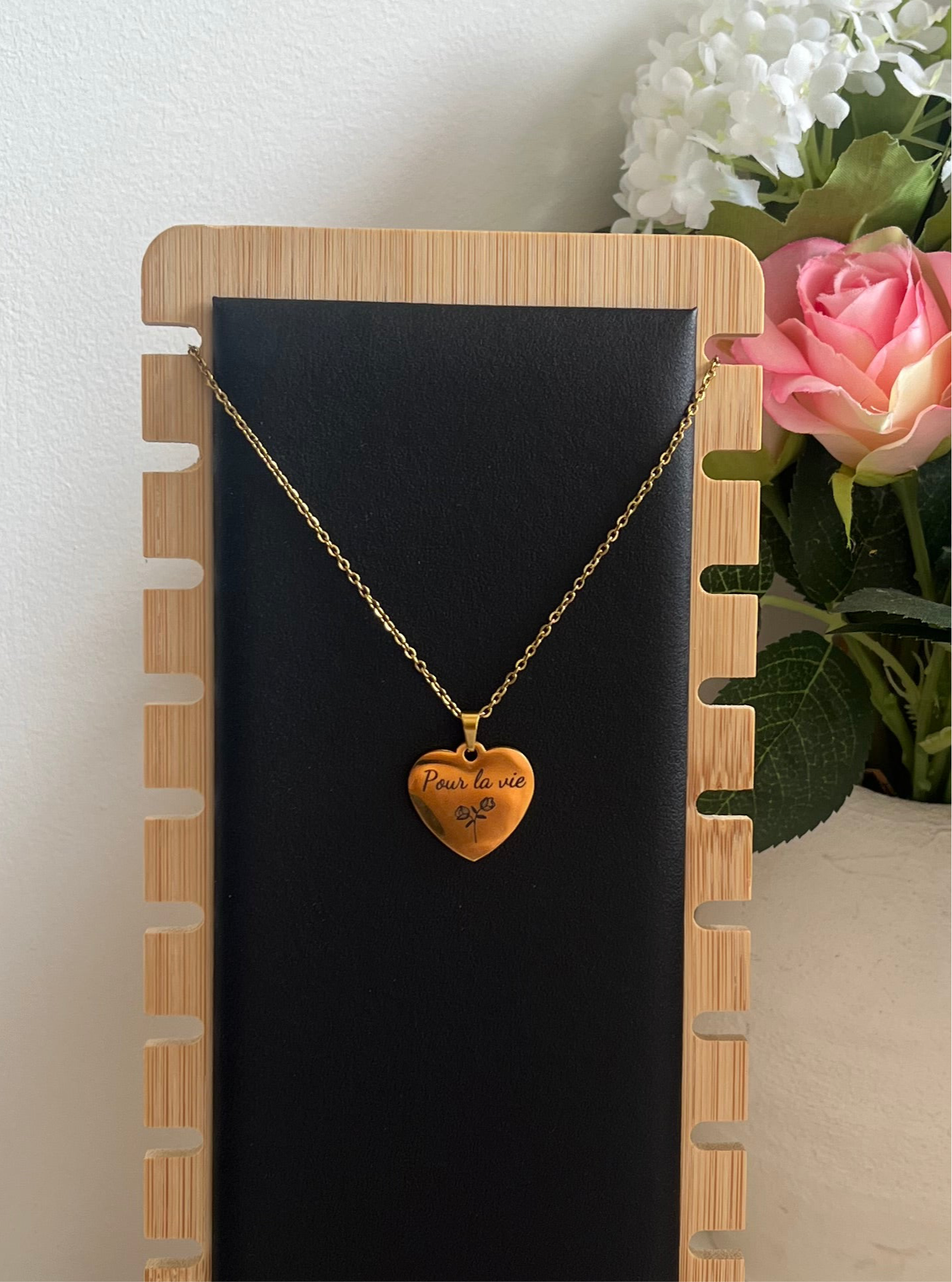 Collier cœur à graver