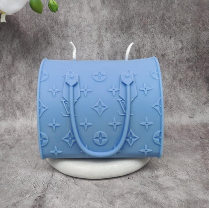 Grosse bougie sac à main inspiration LV