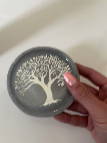 Sous verre arbre de vie en résine