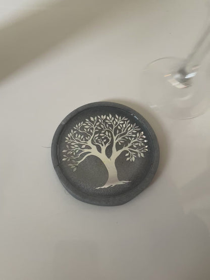 Sous verre arbre de vie en résine