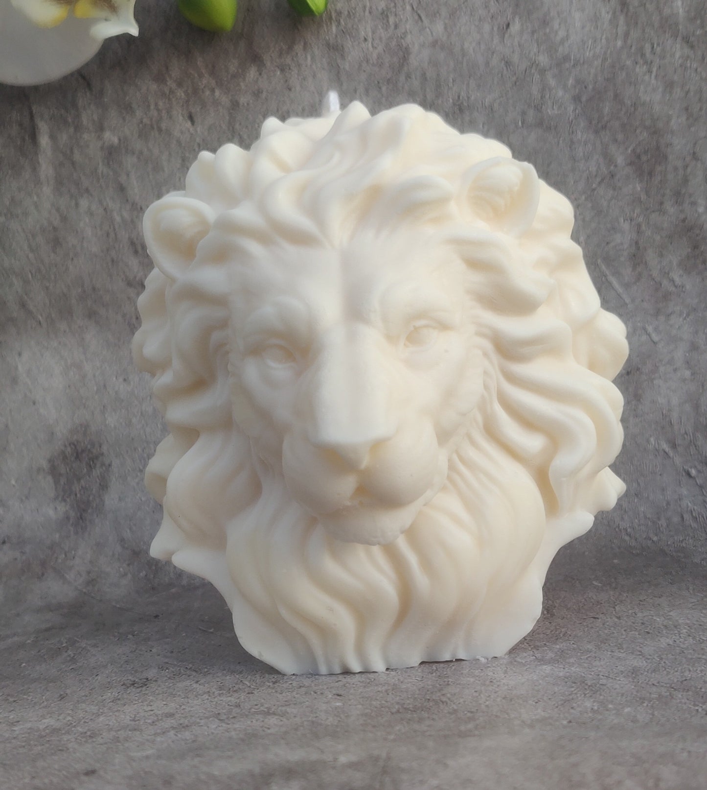 Bougie tête de lion