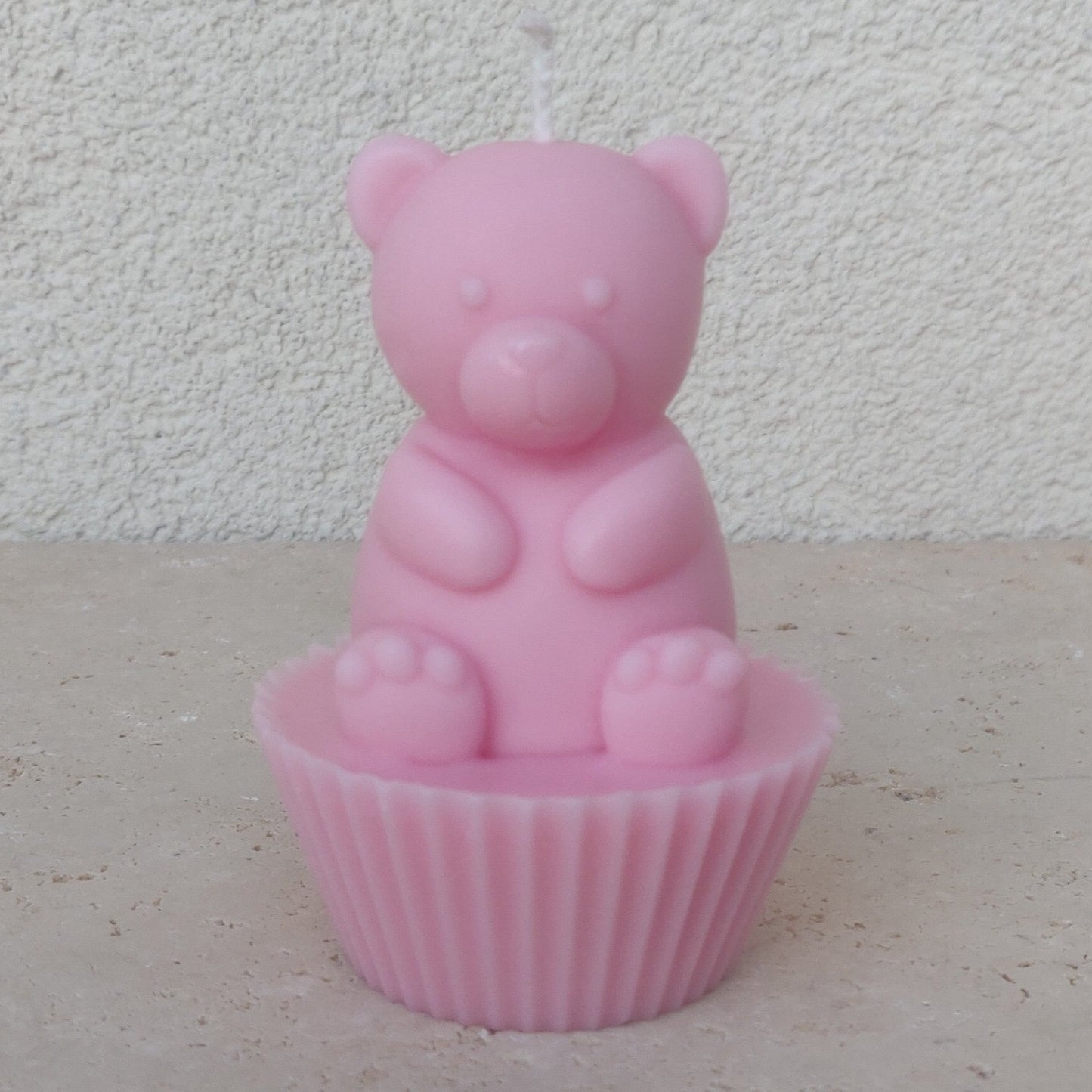Bougie cupcake ourson