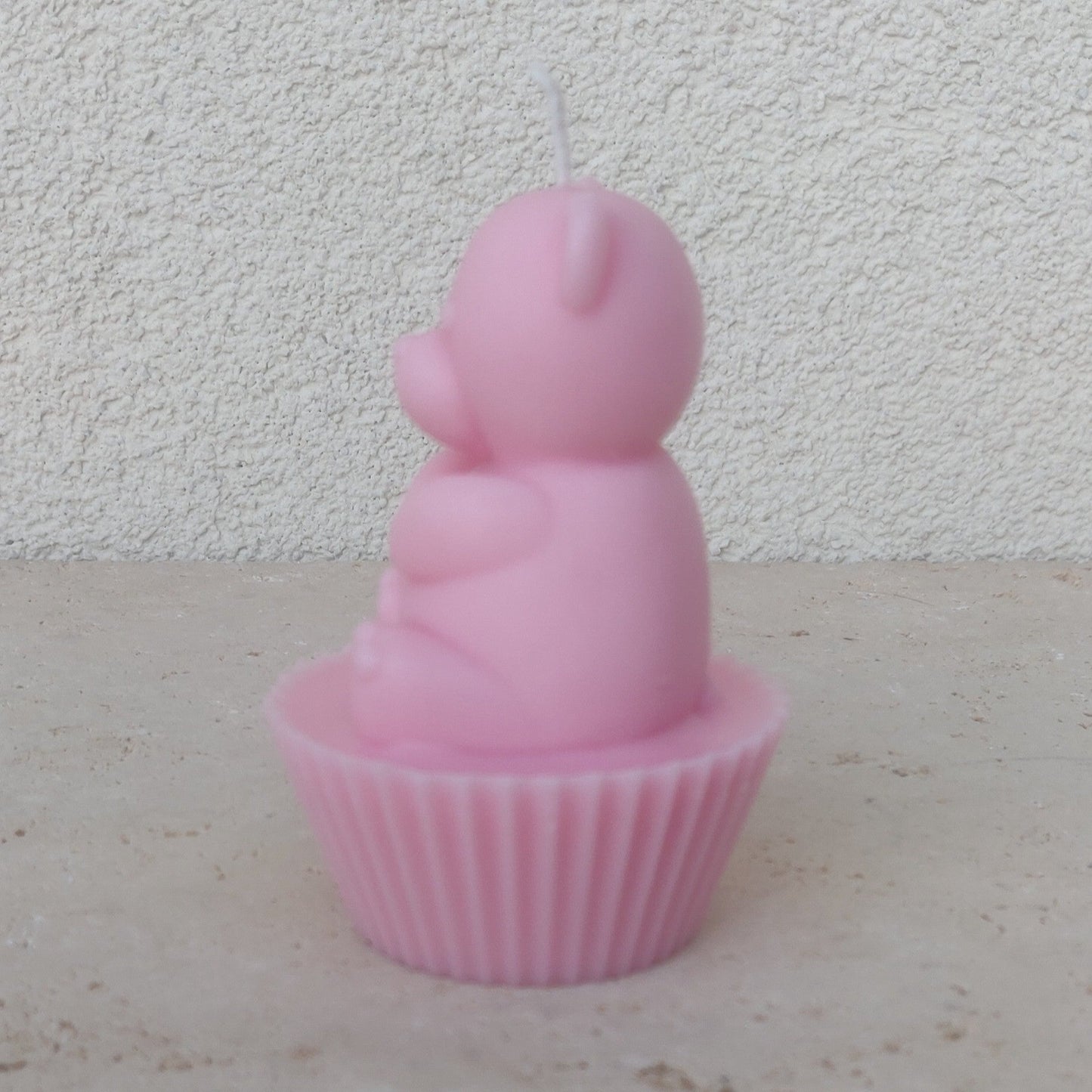 Bougie cupcake ourson