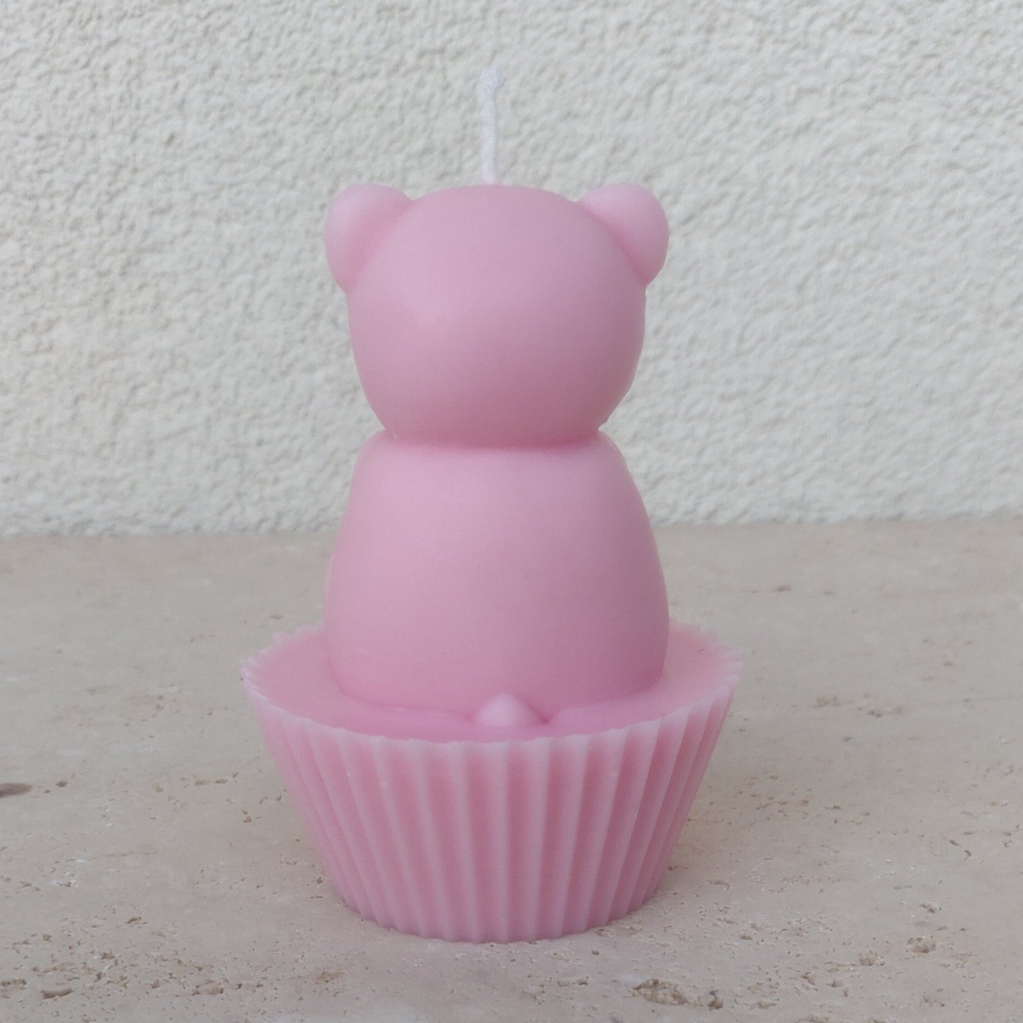 Bougie cupcake ourson