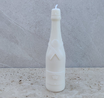 Bougie bouteille de champagne