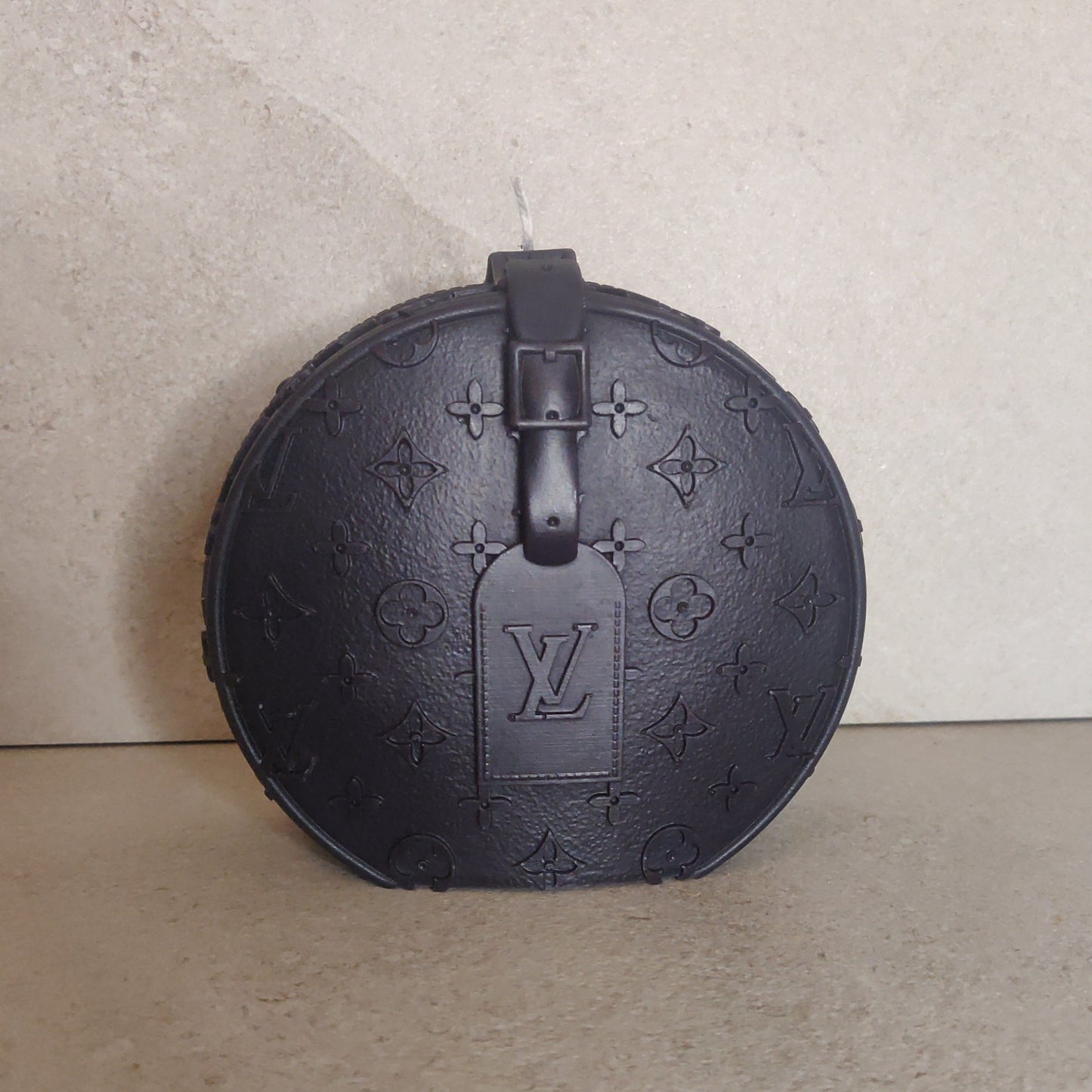 Bougie sac à main rond inspiration LV